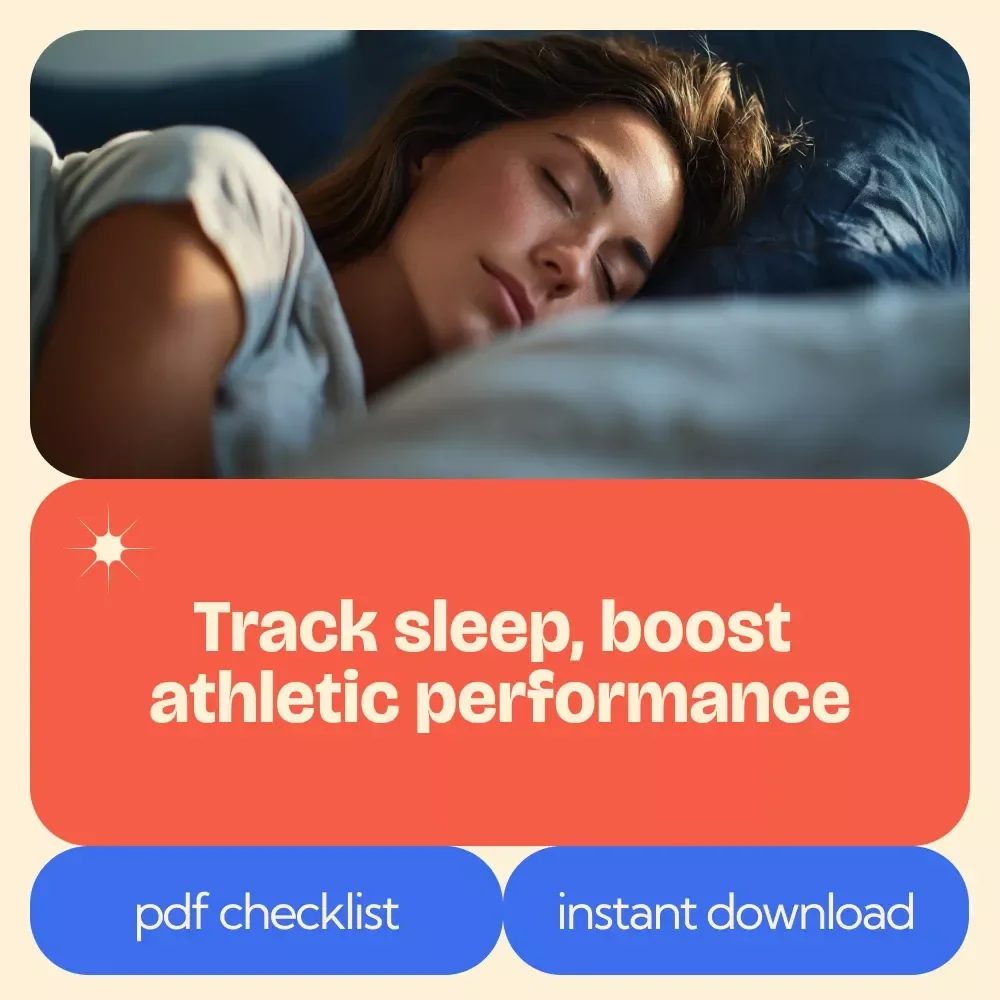 The Athlete’s Gameplan for Tracking Sleep – Ultimate Checklist for Sleep Tracking for Athletes, Recovery Optimization & Performance Boost Digital Download