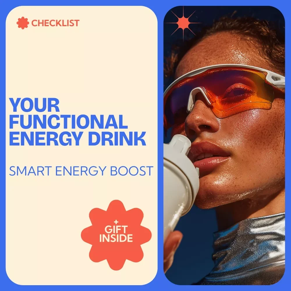 Your Functional Energy Drink Checklist | Functional Drinks for Energy Guide, Smart Energy Boost Planner, Wellness & Focus Routine Tracker