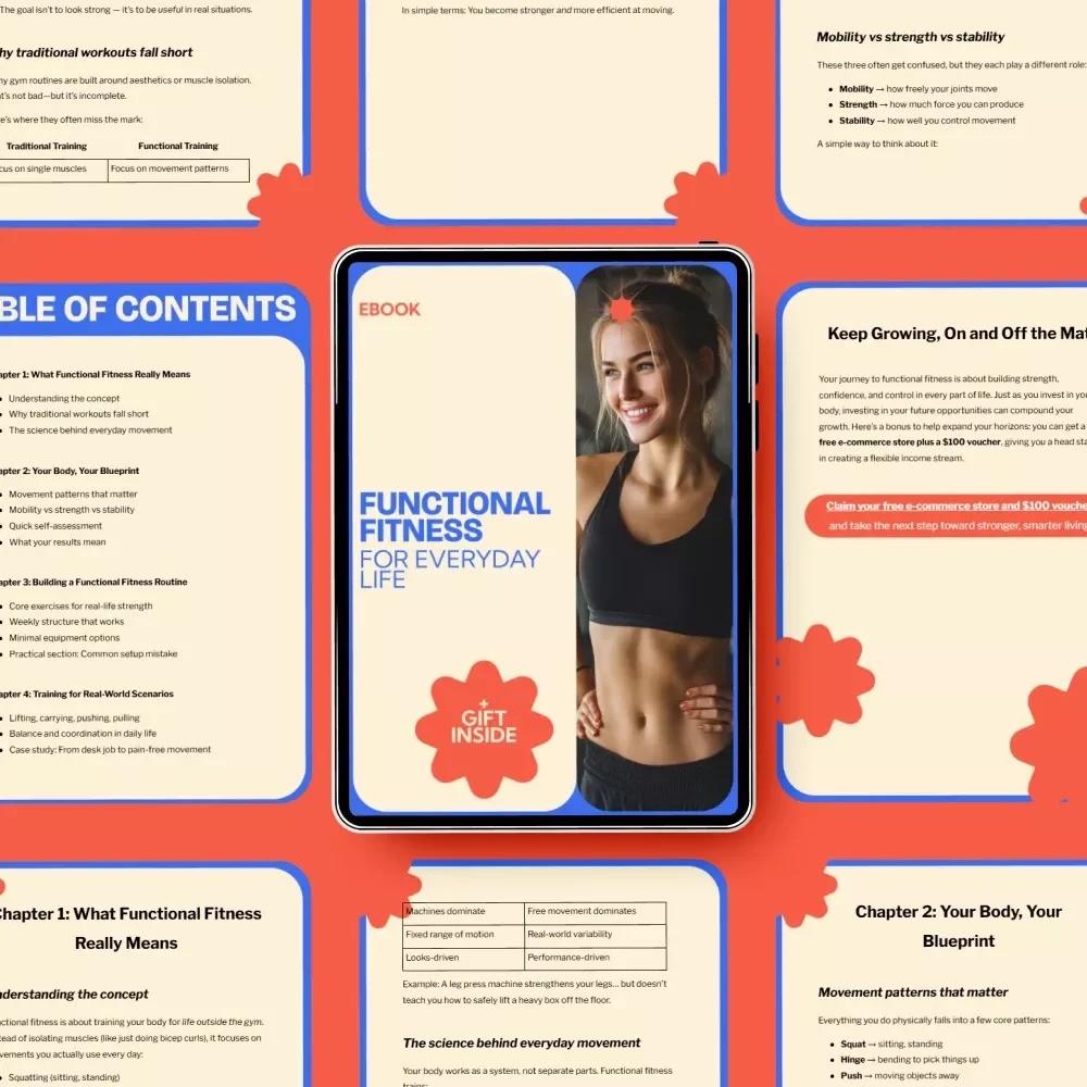 Functional Fitness for Everyday Life - eBook for Strength, Mobility & Health