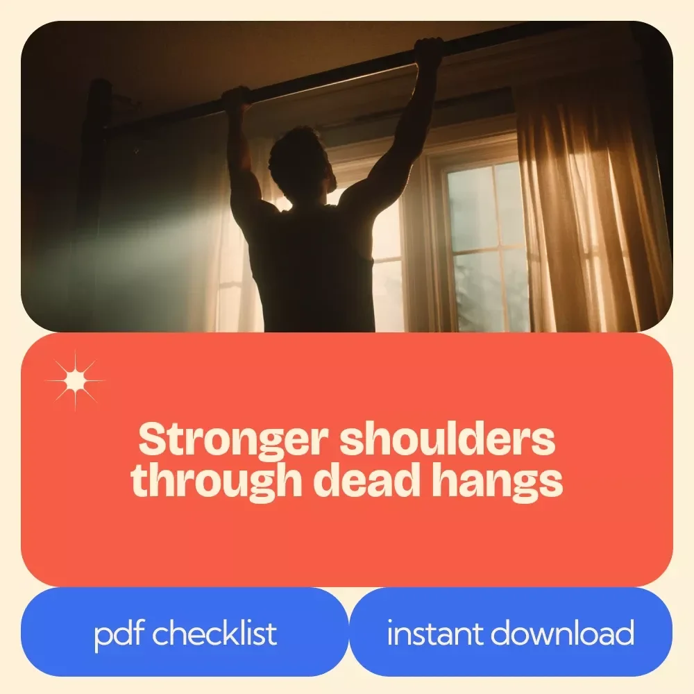 The Dead Hang Checklist for Stronger, Healthier Shoulders – Ultimate Guide to Dead Hang Exercise Benefits, Grip Strength Training, Posture Reset & Shoulder Health Routine
