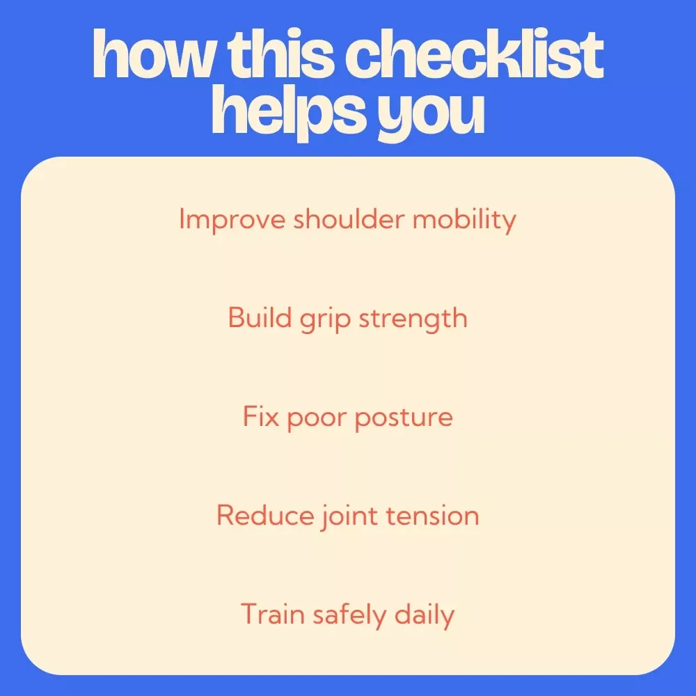 The Dead Hang Checklist for Stronger, Healthier Shoulders – Ultimate Guide to Dead Hang Exercise Benefits, Grip Strength Training, Posture Reset & Shoulder Health Routine