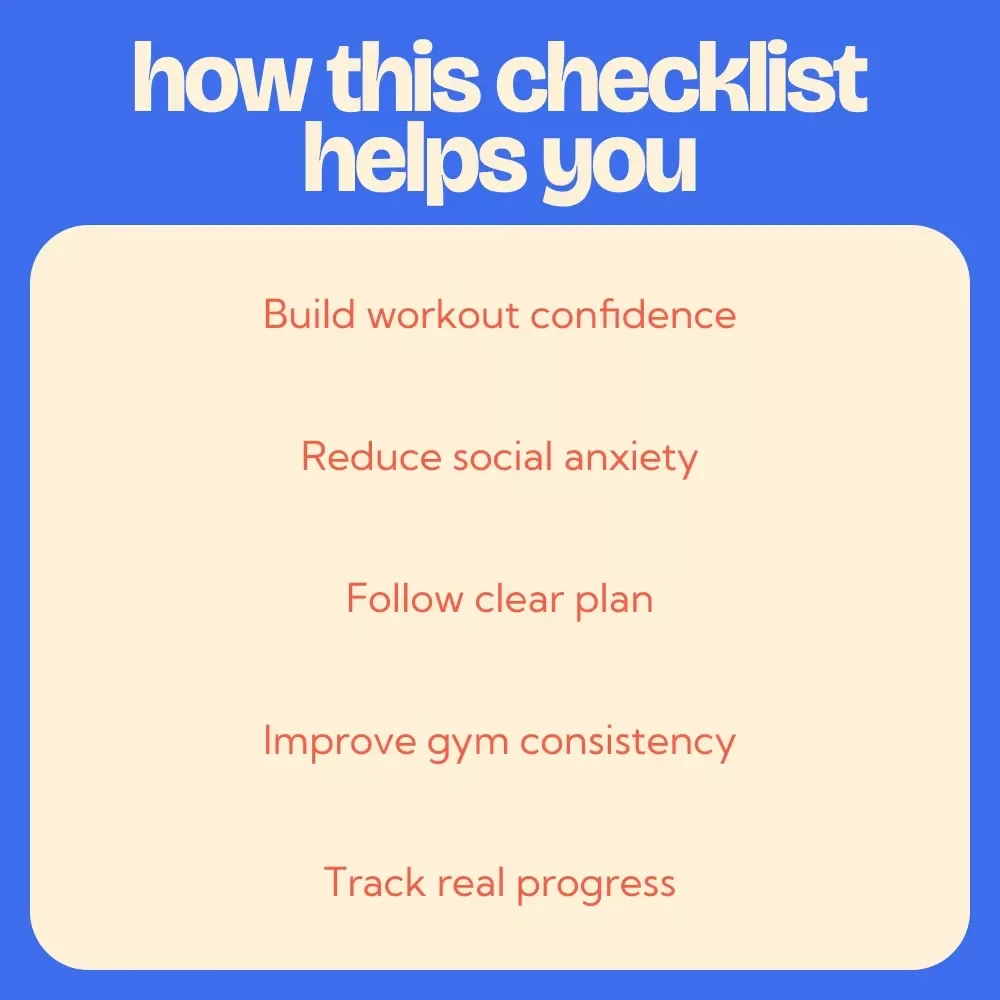 How to Overcome Gym Anxiety Checklist – gym anxiety how to overcome Confidence Guide for Beginners, Step-by-Step Workout Mindset Planner