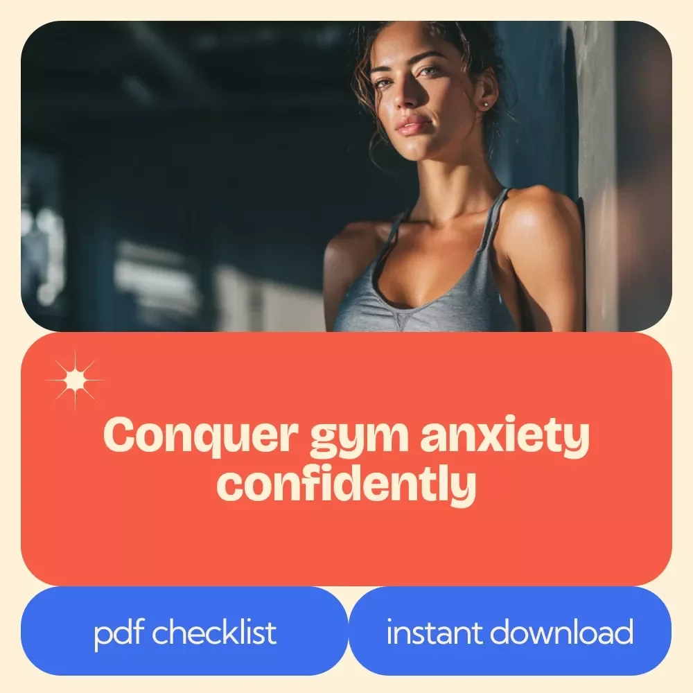 How to Overcome Gym Anxiety Checklist – gym anxiety how to overcome Confidence Guide for Beginners, Step-by-Step Workout Mindset Planner