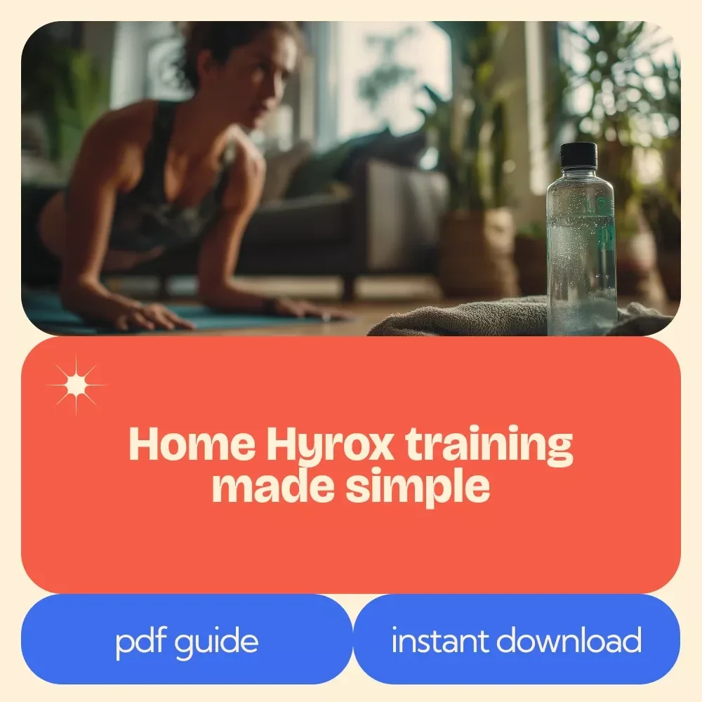 Hyrox Workout at Home Guide | Ultimate hyrox workout at home Training Plan, Home Fitness eBook, Strength & Endurance Program