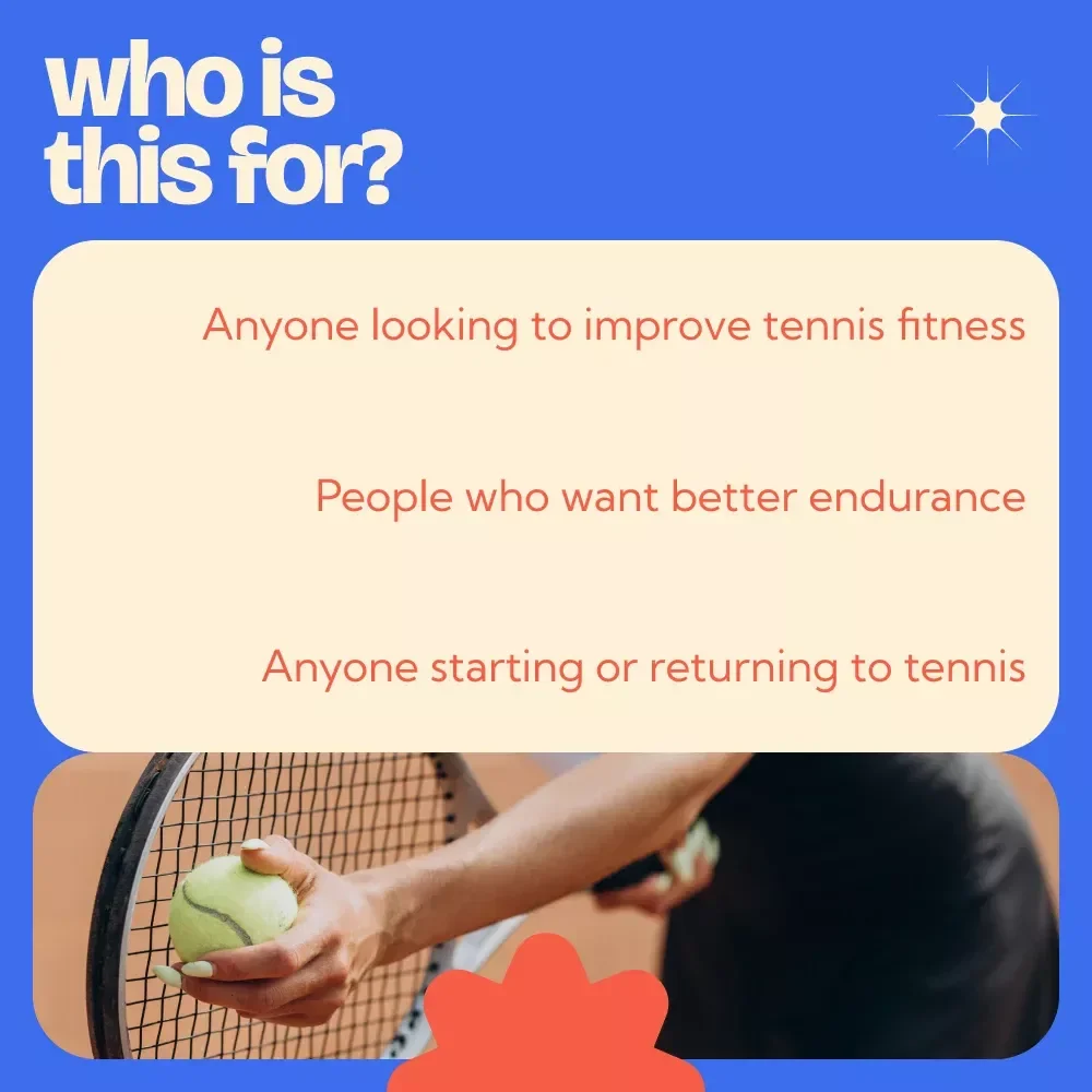 The Tennis Cardio Workout Guide – Complete Tennis Cardio Workout Plan for Endurance, Speed & Fitness | Digital Download Guide