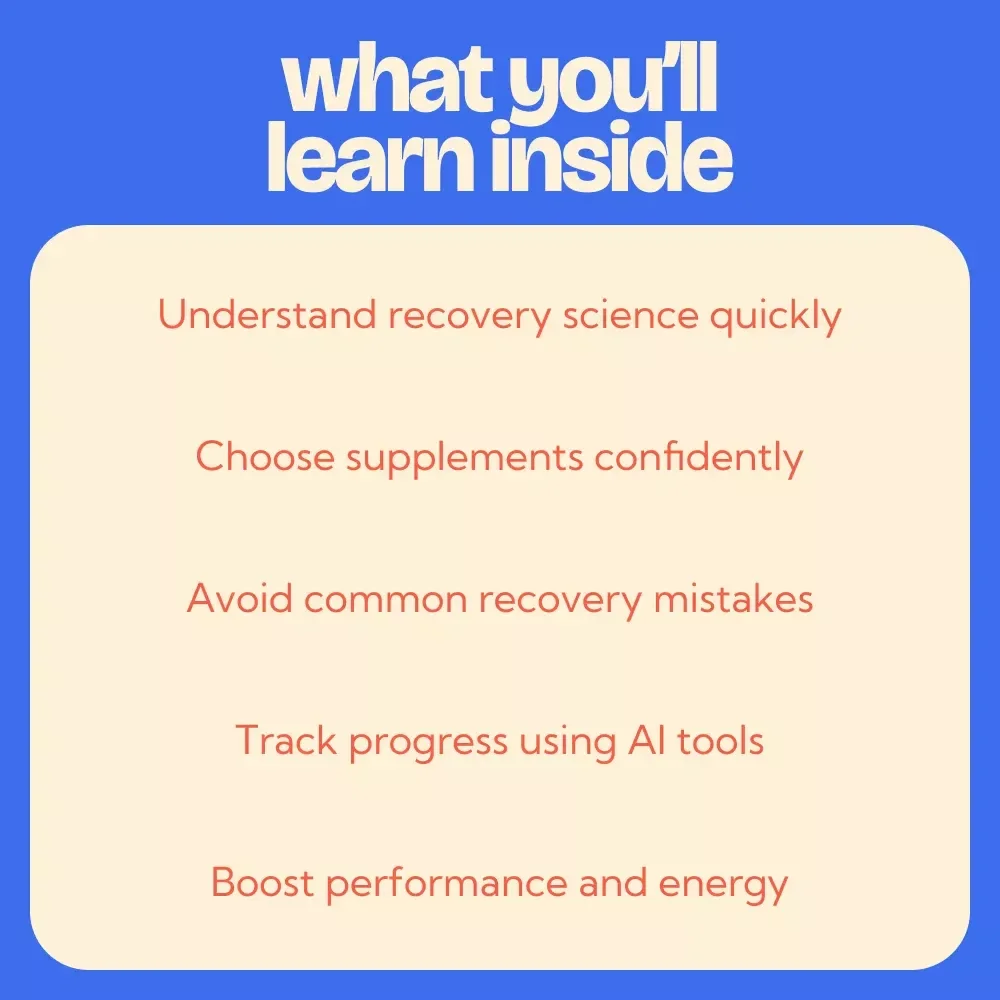 A Practical Guide to Recovery Supplements | Complete Recovery Supplements Guide for Fitness & Performance