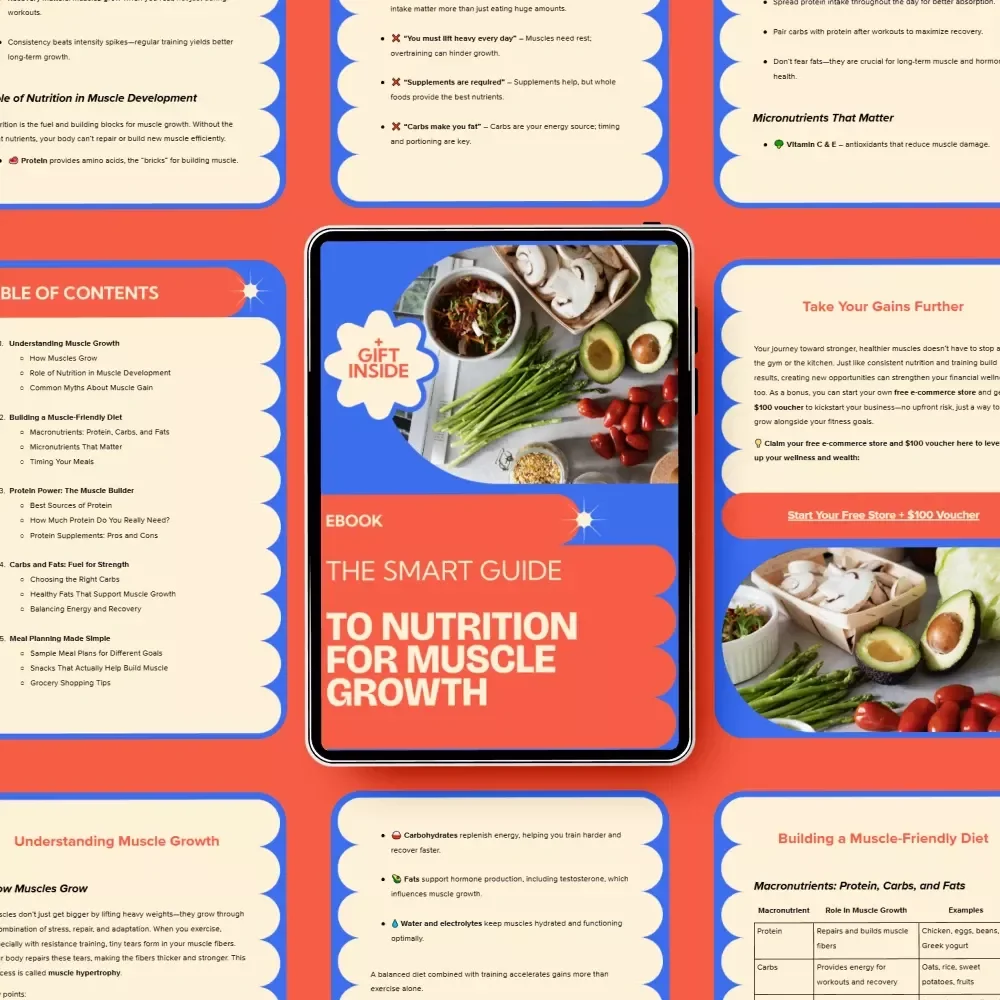 The Smart Guide to Nutrition for Muscle Growth: A Complete eBook for Building Muscle with the Right Diet