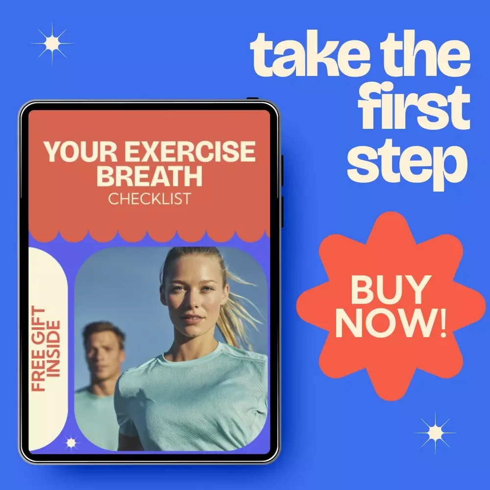 Your Exercise Breath Checklist – How to Breathe During Exercise Guide for Strength, Cardio & Recovery | Printable Fitness Breathing Checklist