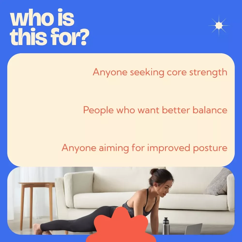 Plank Hover Payoff - Core Strength & Stability Exercise Checklist