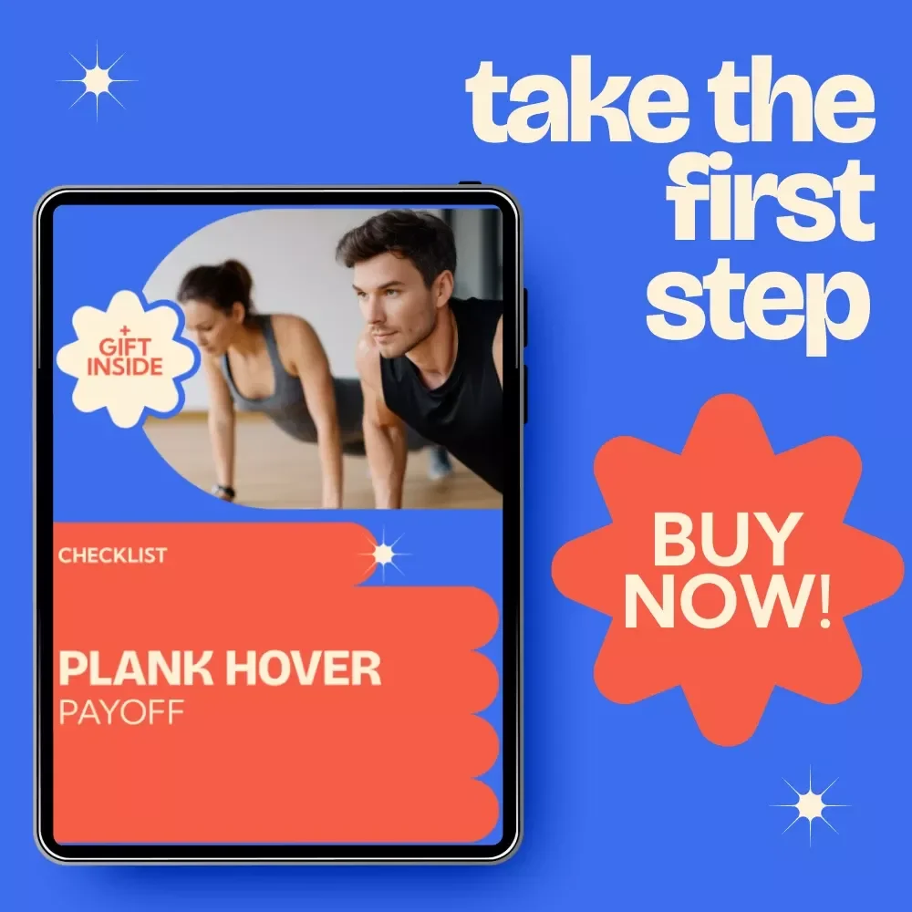 Plank Hover Payoff - Core Strength & Stability Exercise Checklist