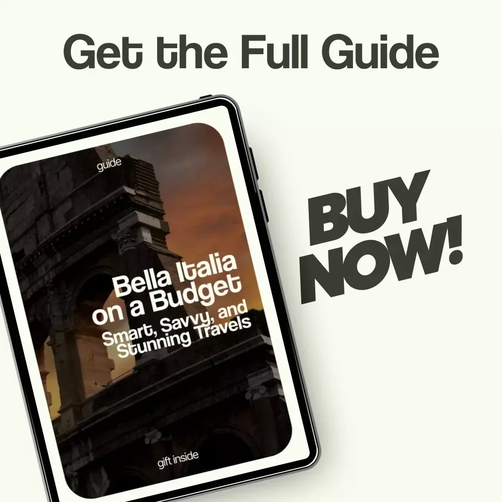 Bella Italia on a Budget: Smart, Savvy, and Stunning Travels | How to Travel to Italy on a Budget Guide | Italy Travel eBook PDF | Budget Italy Trip Planner