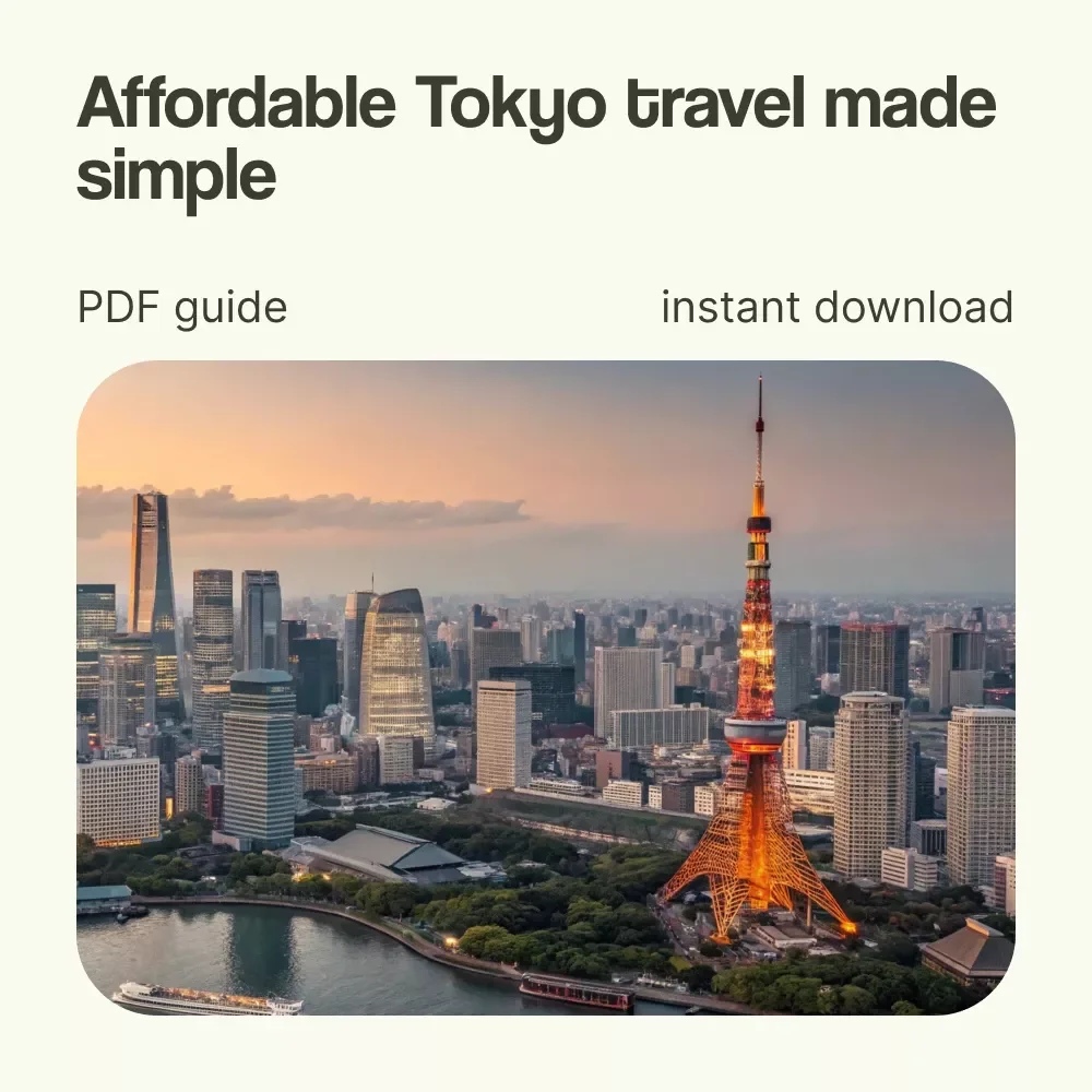 Smart Ways to Explore Japan’s Capital Without Breaking the Bank | How to Travel to Tokyo on a Budget Guide | Tokyo Budget Travel eBook, Cheap Travel Tips Japan