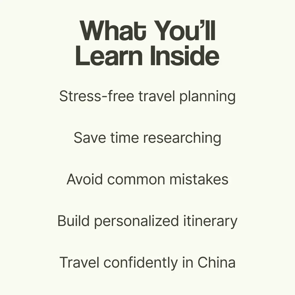 Wander the Great Wall: Your Smart Guide to Planning a Trip to China – Complete Travel eBook & Checklist for First-Time Travelers