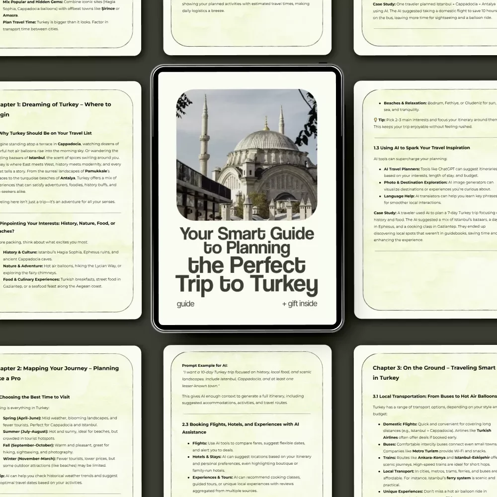 Your Smart Guide to Planning the Perfect Trip to Turkey | How to Plan a Trip to Turkey eBook, Travel Planner, Turkey Itinerary Guide, Digital Download