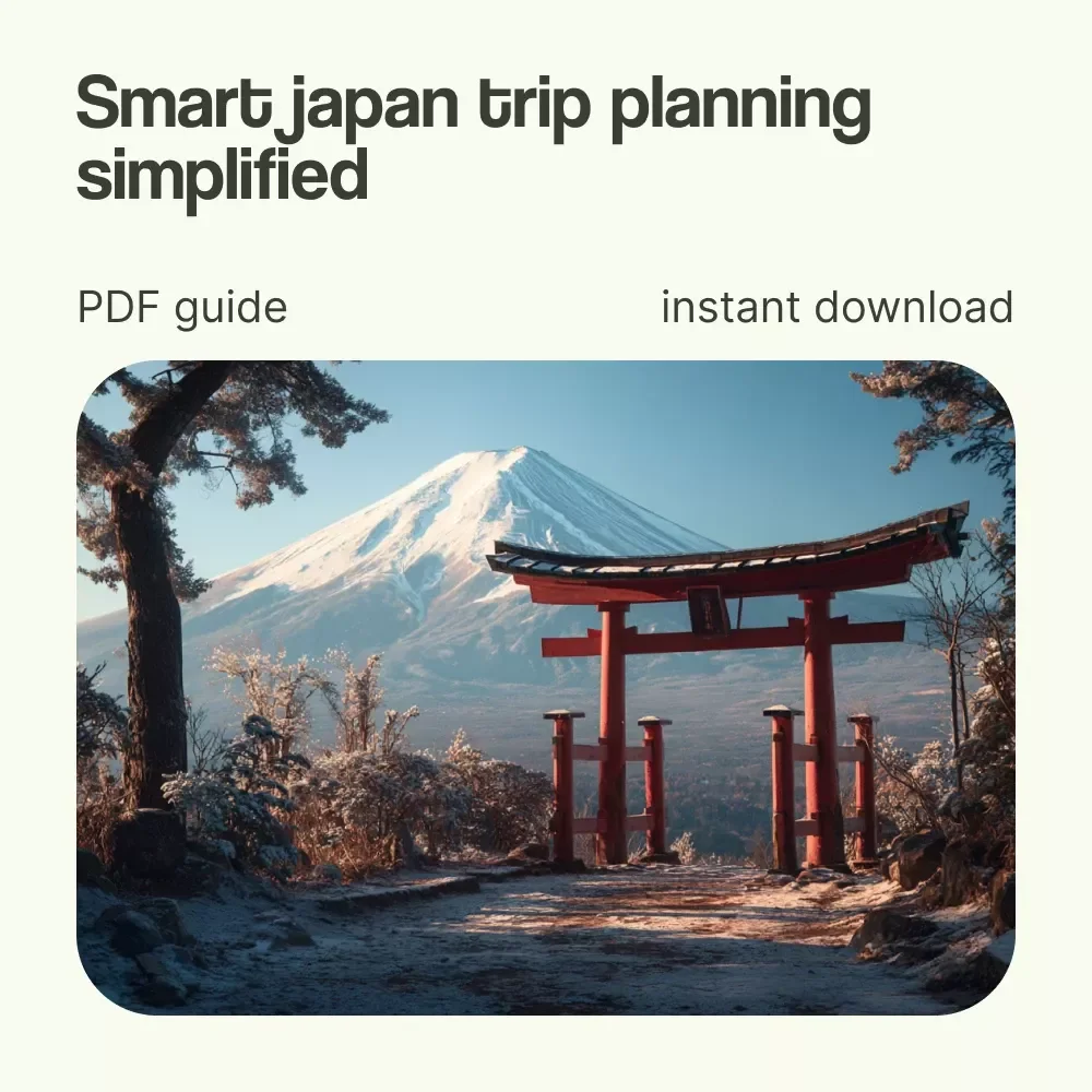 Japan Unlocked: Your Smart Guide to Planning the Perfect Trip – Complete Digital Guide on how to plan a trip to japan with Itineraries, Budget Tips & Travel Planning Tools