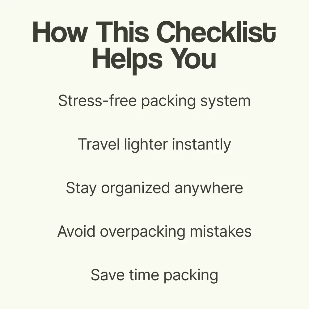 The Ultimate “Pack Smart, Travel Far” Checklist – How to Pack for Long Term Travel Guide, Minimalist Packing List, Digital Download Travel Planner
