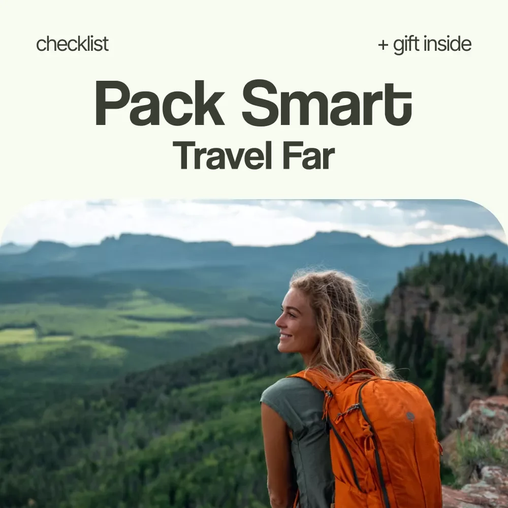 The Ultimate “Pack Smart, Travel Far” Checklist – How to Pack for Long Term Travel Guide, Minimalist Packing List, Digital Download Travel Planner