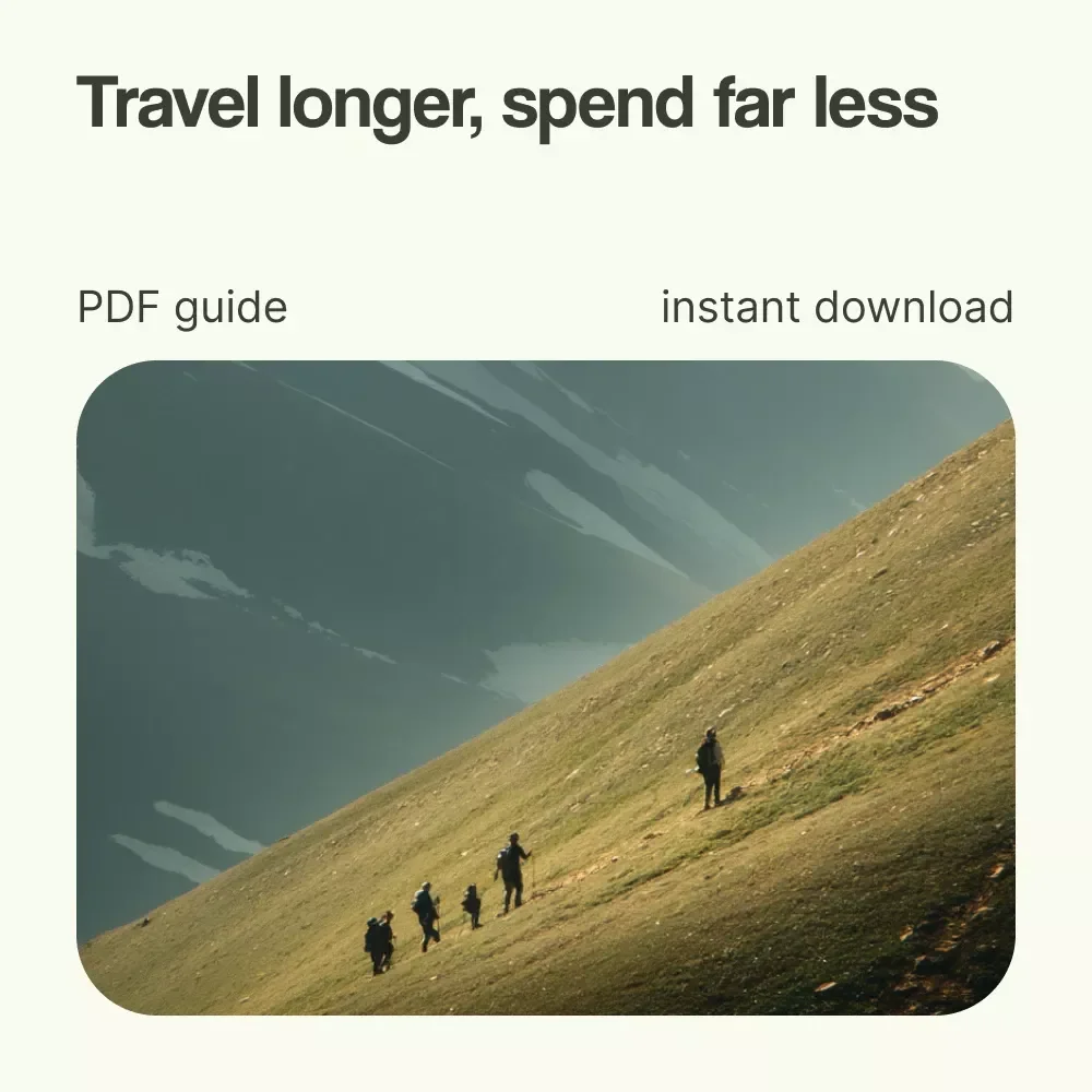 Wander Smart: The Ultimate Guide to Budget Long-Term Travel | How to Travel Long Term on a Budget eBook, Digital Download Travel Guide, Affordable Travel Planner