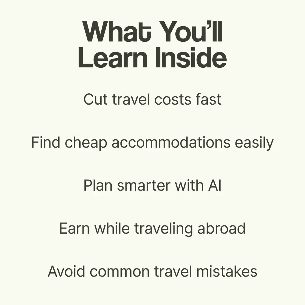 Wander Smart: The Ultimate Guide to Budget Long-Term Travel | How to Travel Long Term on a Budget eBook, Digital Download Travel Guide, Affordable Travel Planner