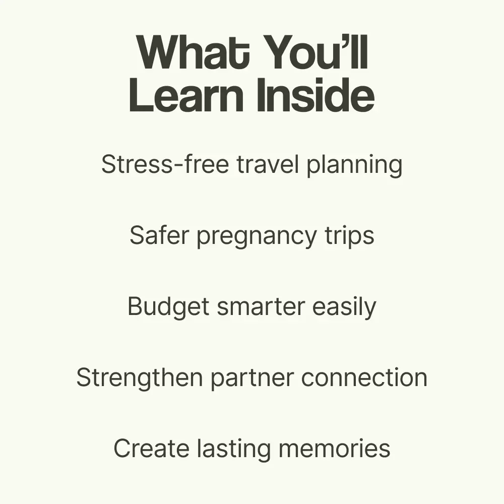 Bliss Before Baby: The Ultimate Babymoon Planning Guide | How to Plan a Babymoon eBook, Pregnancy Travel Planner, Relaxing Getaway Checklist for Couples