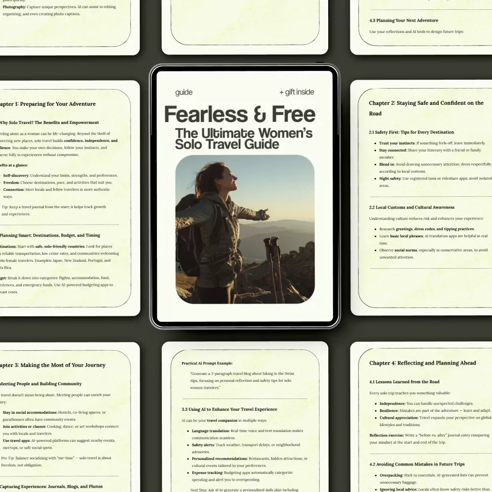 Fearless & Free: The Ultimate Women’s Solo Travel Guide | Complete women solo travel guide for Safe, Confident & Empowered Adventures