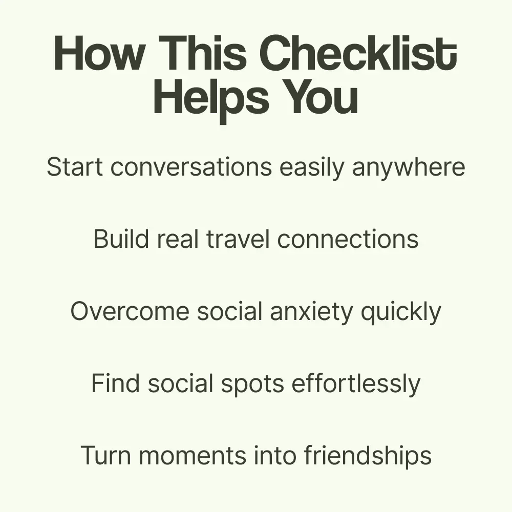 The Solo Traveler’s Social Survival Kit – A Fun & Fearless Checklist + Guide on how to meet people while traveling solo