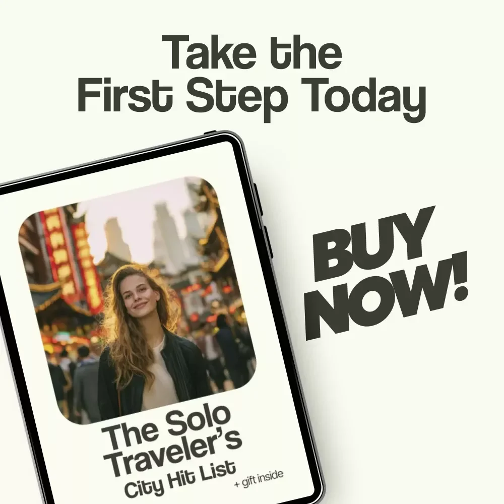 The Solo Traveler’s City Hit List – Best Cities for Solo Travelers Checklist, Digital Download Travel Guide, Solo Trip Planning Tool