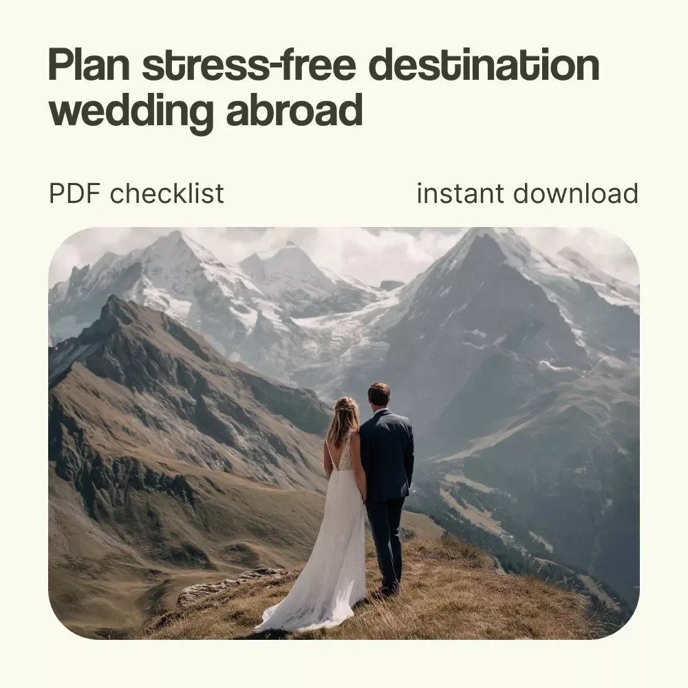 Destination Weddings Abroad: The Ultimate Travel Checklist | Printable destination weddings abroad Planner, Wedding Travel Guide, Bride Organizer Download