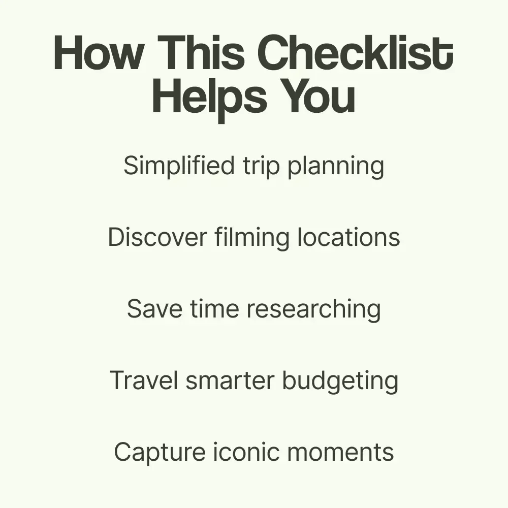 Set-Jetting Destinations: Your Ultimate Travel Checklist – A Complete Guide to set jetting destinations for Movie & TV Inspired Adventures