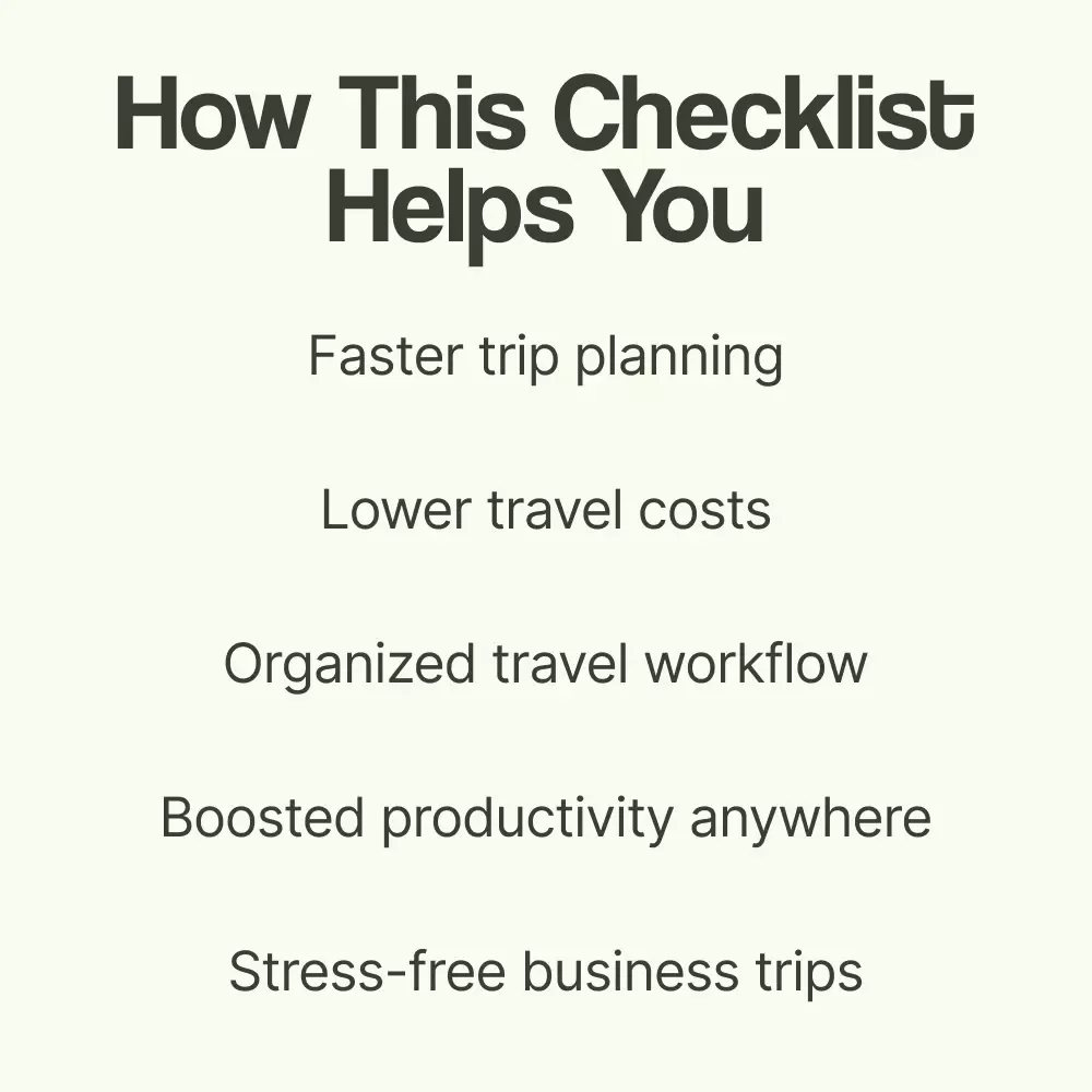 AI Travel Tools for Business Trips: Smart Checklist | ai travel tools for business trips Digital Download, Business Travel Planner, Productivity Checklist