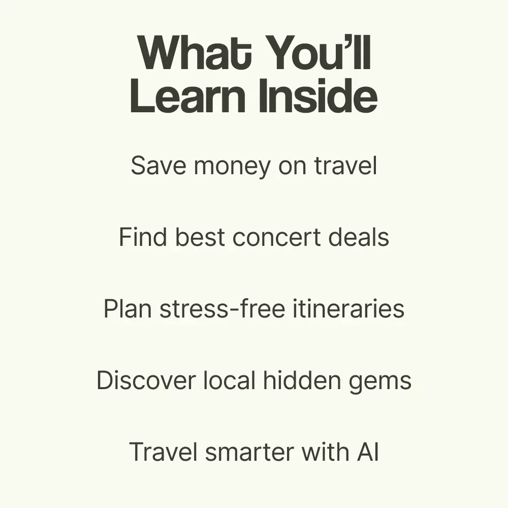 Encore Adventures: Planning the Ultimate Concert Getaway – How to Plan a Trip Around a Concert Travel Guide, Music Trip Planner, Concert Vacation Checklist