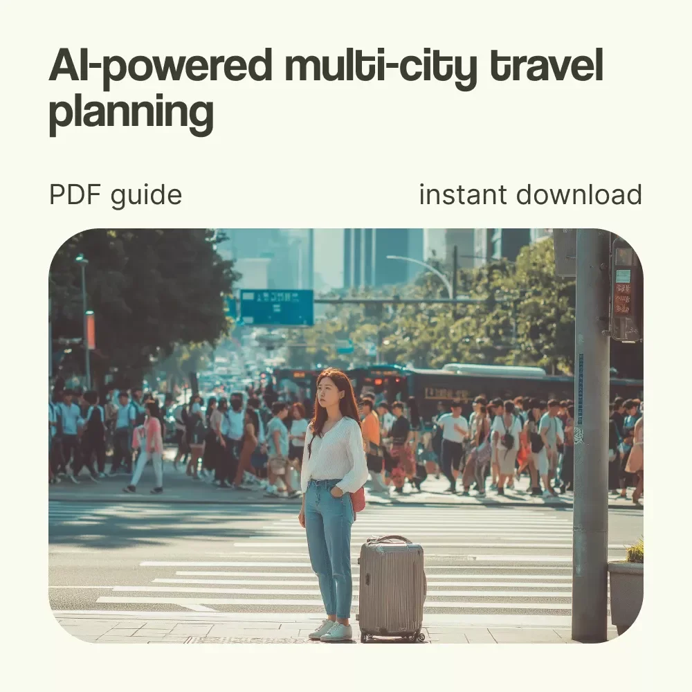 AI Passport: Your Smart Guide to Multi-City Adventures | AI Trip Planner for Multi City Travel Guide, Digital Download eBook, Smart Travel Planning Toolkit