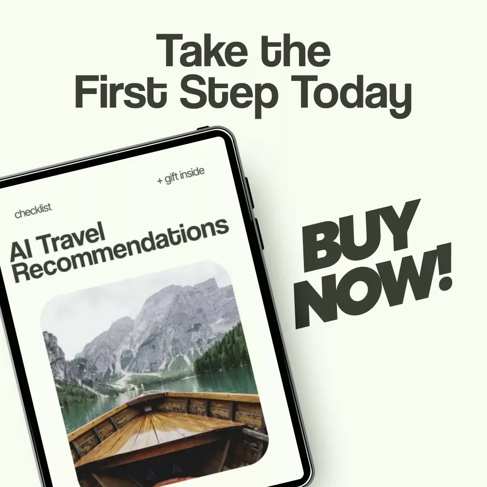 AI Travel Recommendations Checklist – Smart AI Travel Recommendations Planner, Digital Download Checklist for Budget Trips, Itinerary Planning & Travel Organization