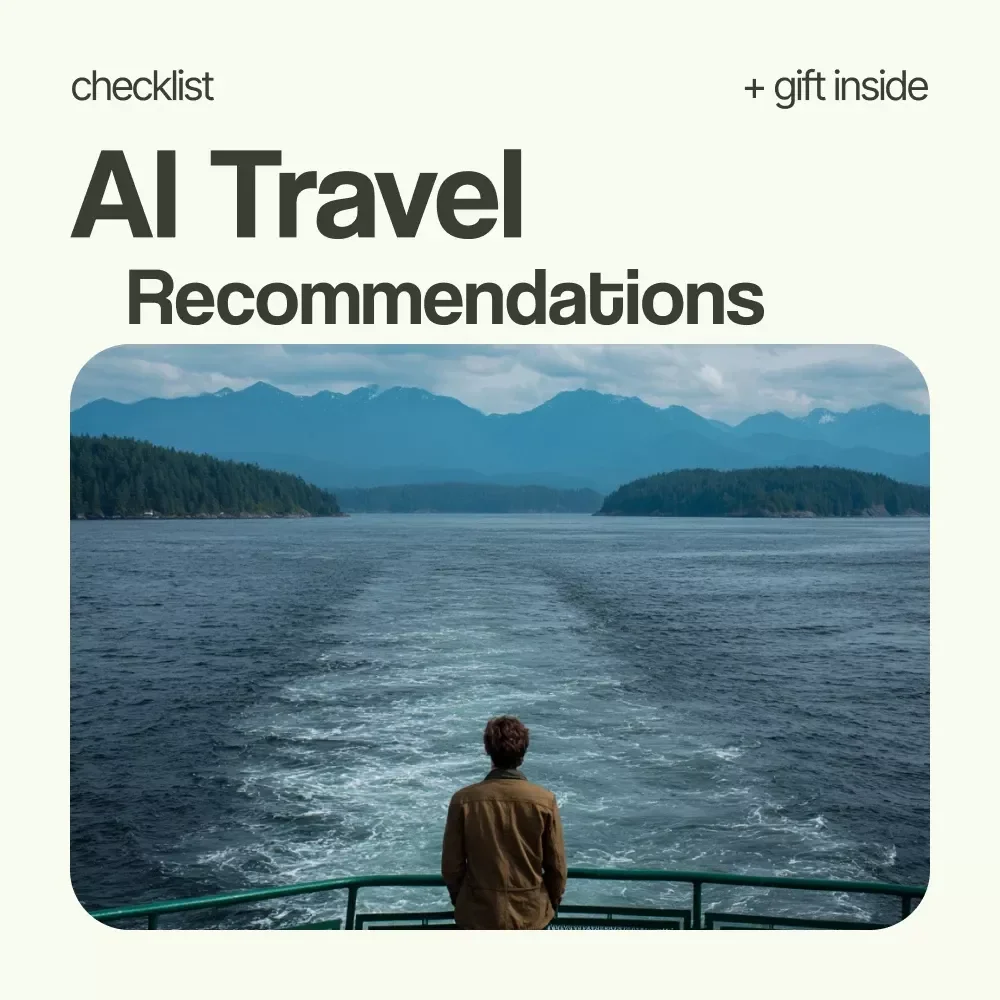 AI Travel Recommendations Checklist – Smart AI Travel Recommendations Planner, Digital Download Checklist for Budget Trips, Itinerary Planning & Travel Organization