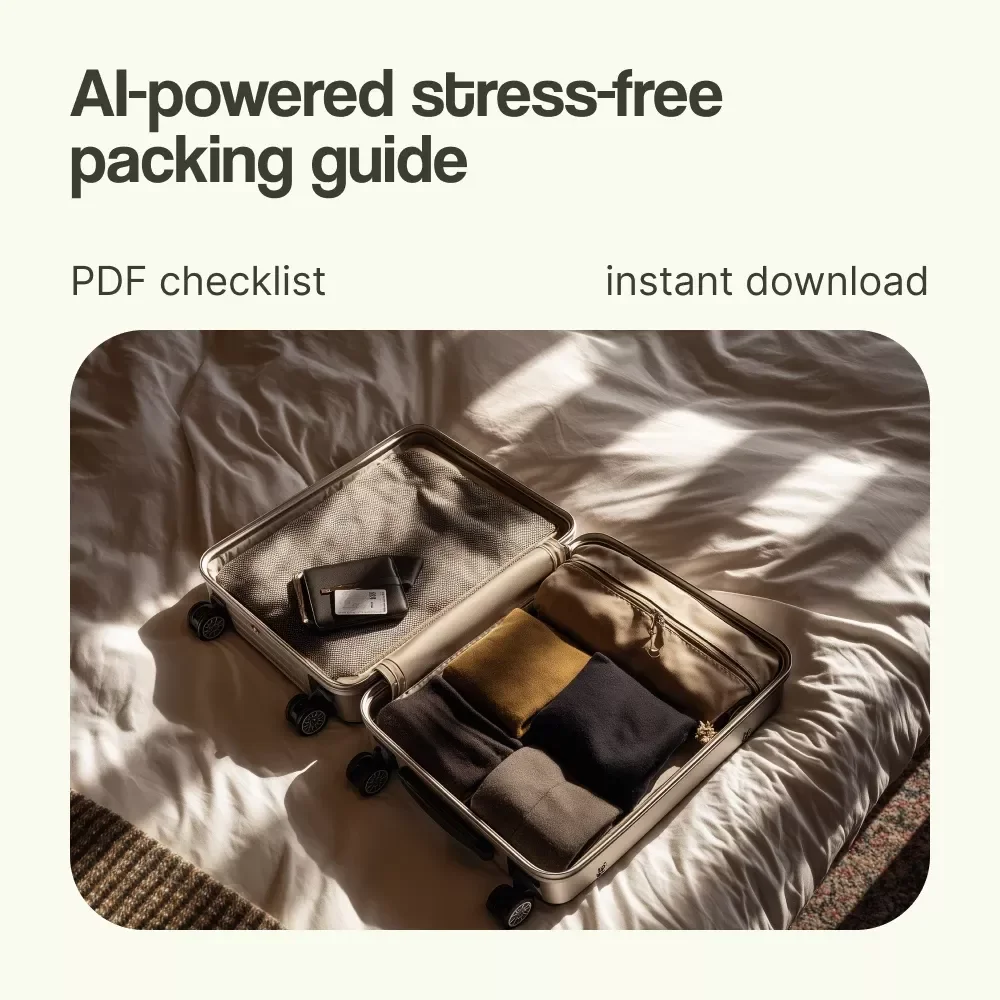 The Ultimate AI-Powered Packing List Checklist – Smart Travel Planner with AI Packing List Generator for Stress-Free Trips & Organized Adventures
