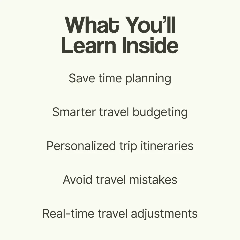 AI-Powered Adventures: Your Smart Guide to Planning Trips | How to Plan a Trip with AI eBook, Travel Planning Guide, Digital Download