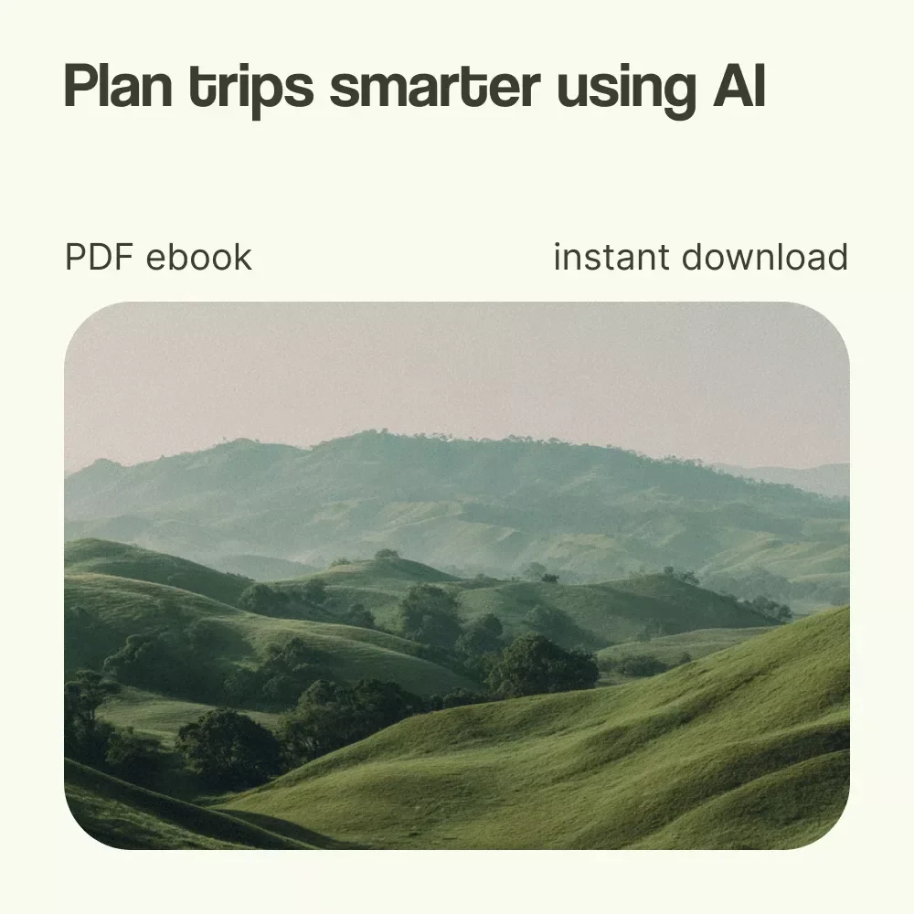 AI-Powered Adventures: Your Smart Guide to Planning Trips | How to Plan a Trip with AI eBook, Travel Planning Guide, Digital Download