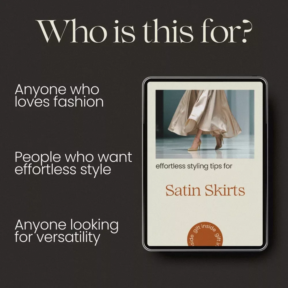 Effortless Styling Tips for Satin Skirts | Satin Skirt Outfit Ideas Checklist