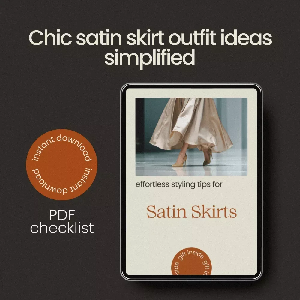 Effortless Styling Tips for Satin Skirts | Satin Skirt Outfit Ideas Checklist