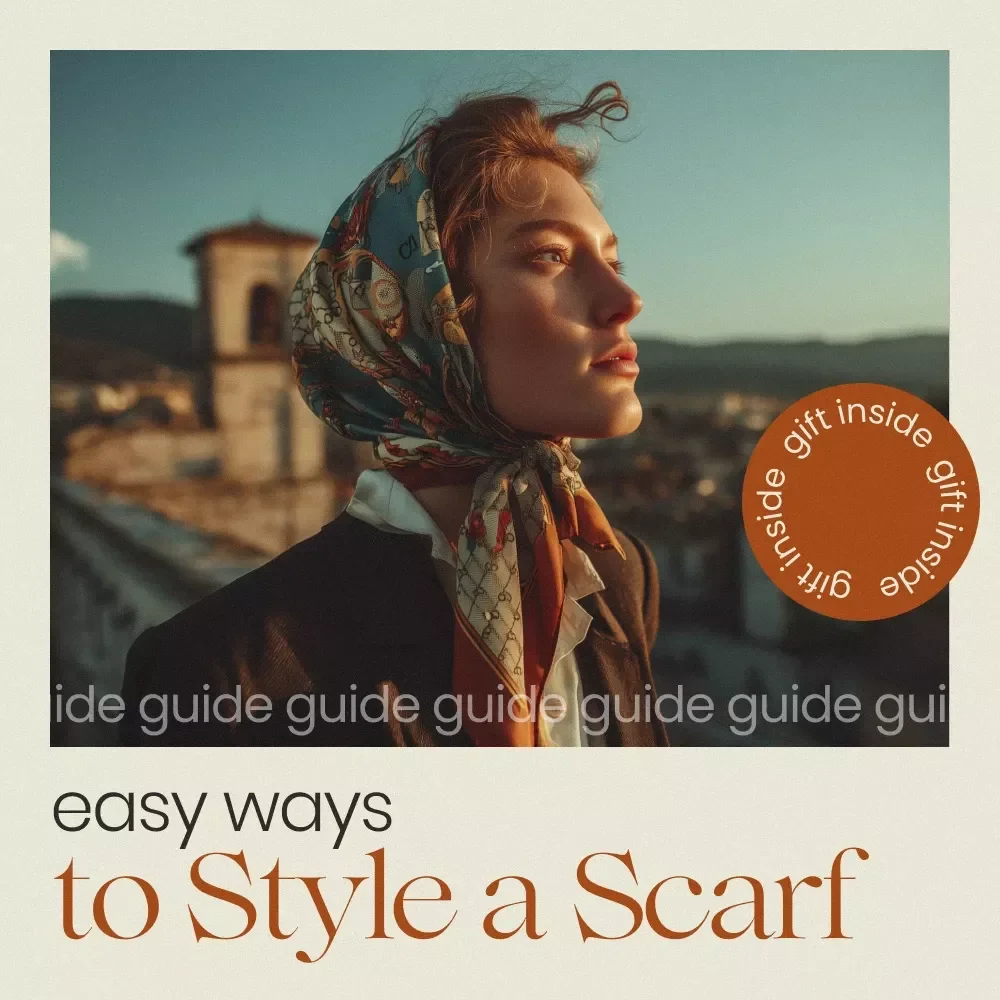 Easy Ways to Style a Scarf Guide | Scarf Styling Ideas eBook, Outfit Styling Tips, Capsule Wardrobe Accessory Guide, Digital Download