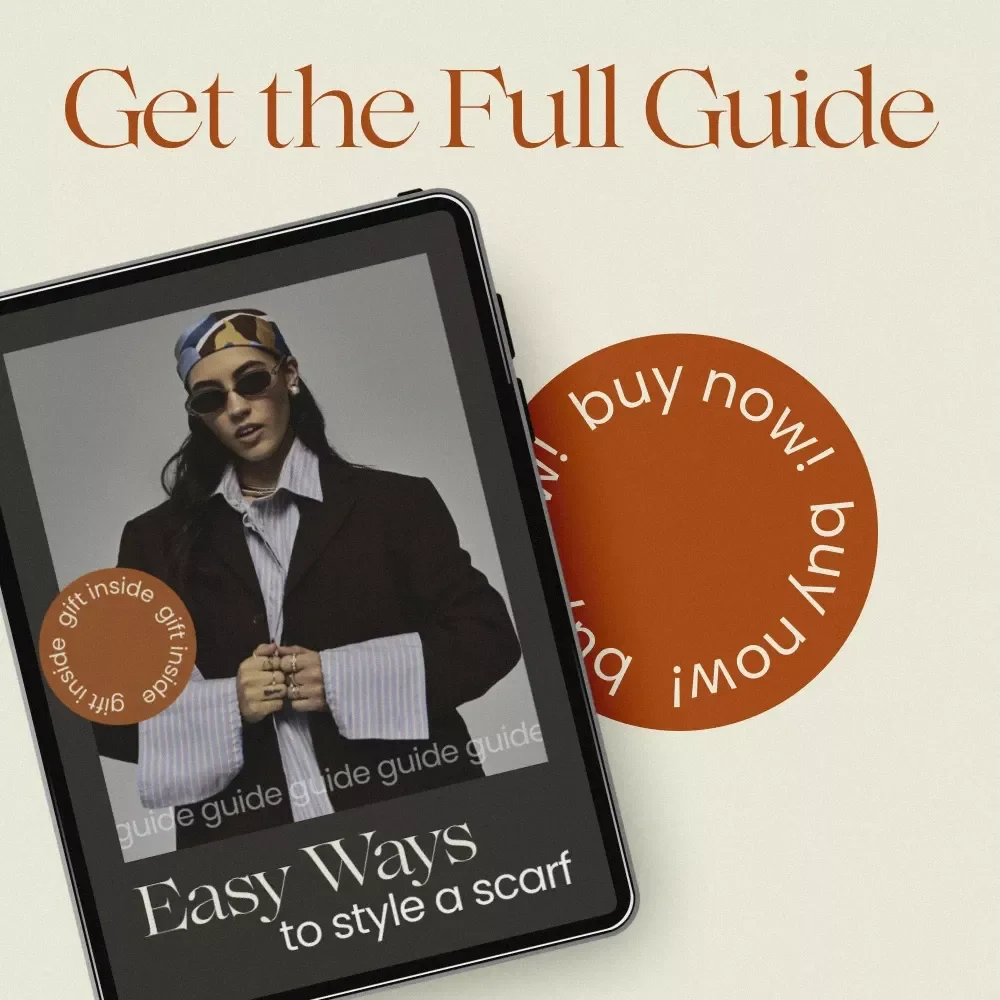 Easy Ways to Style a Scarf Guide | Scarf Styling Ideas eBook, Outfit Styling Tips, Capsule Wardrobe Accessory Guide, Digital Download