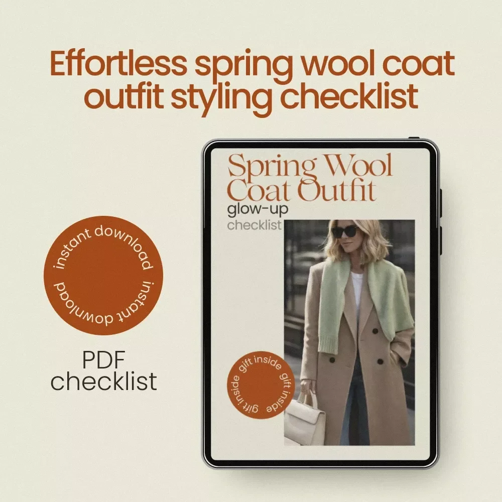Spring Wool Coat Outfit Glow-Up Checklist | Effortless wool coat outfit spring Style Guide for Chic Layering & Everyday Looks