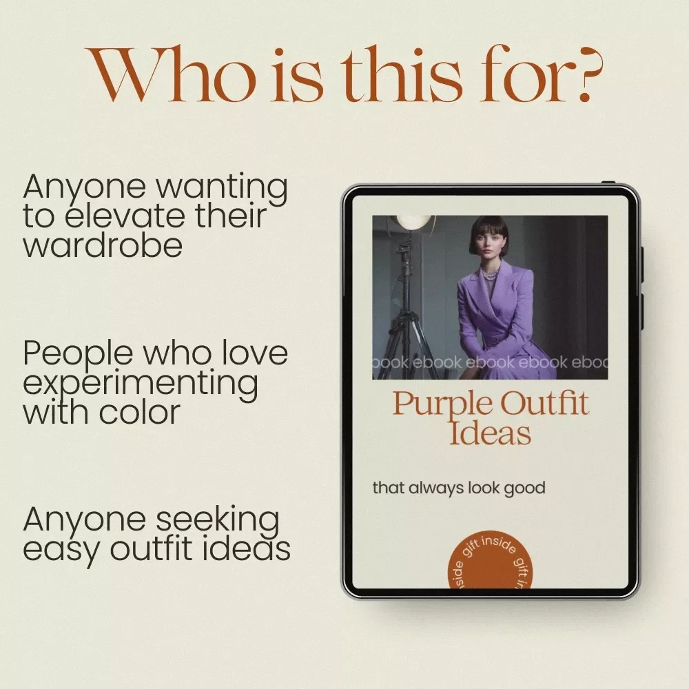 Purple Outfit Ideas That Always Look Good – Stylish eBook Guide with Purple Outfit Ideas for Effortless Fashion, Color Pairing & Wardrobe Styling