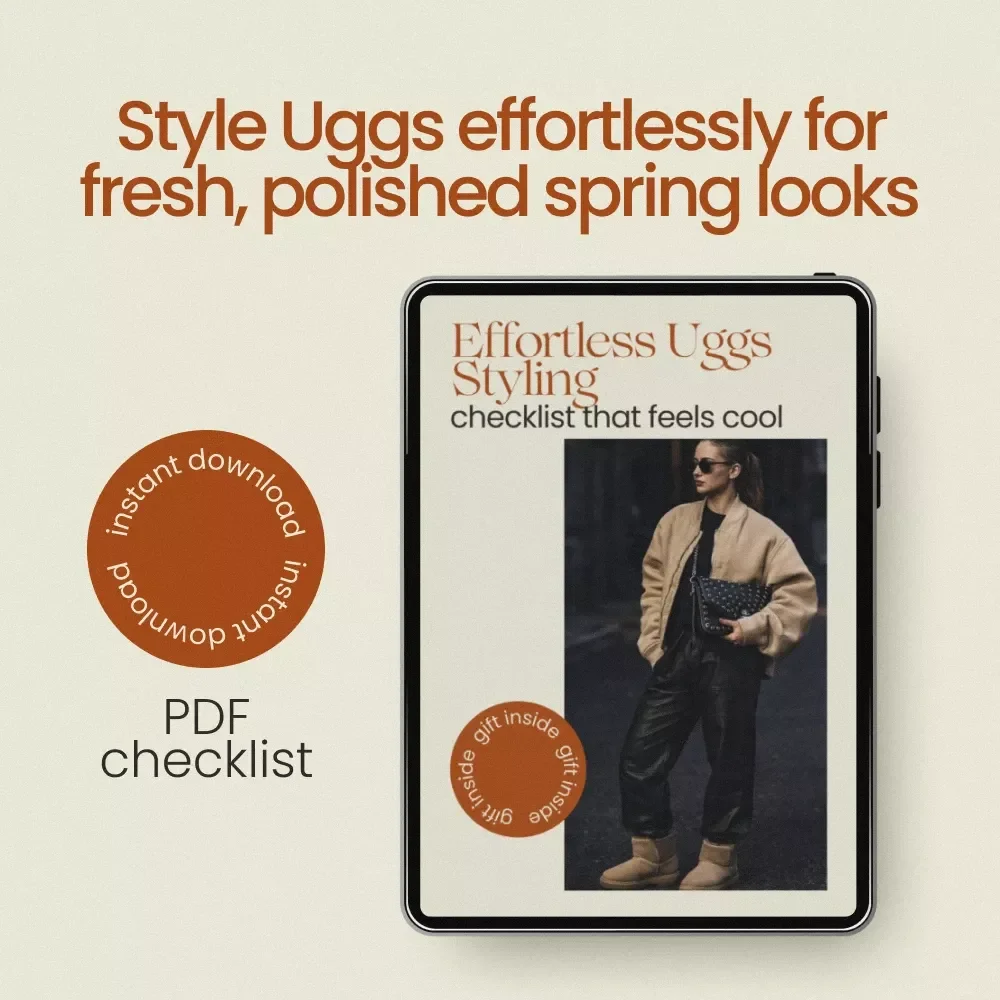 Effortless Uggs Styling Checklist That Feels Cool – Modern Uggs Styling Guide for Spring Outfits, Minimal Chic Wardrobe Planner, Instant Digital Download