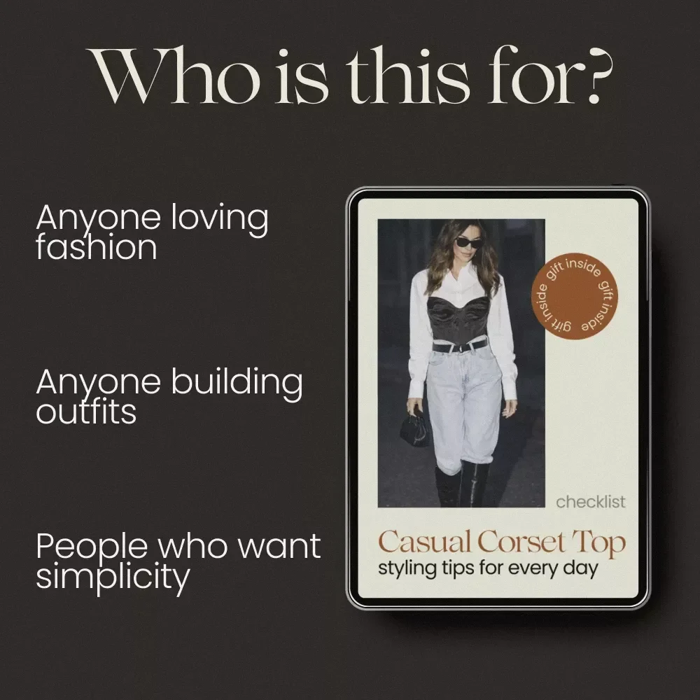 Casual Corset Top Styling Tips for Every Day – Corset Top Casual Styling Checklist, Everyday Outfit Guide, Effortless Chic Fashion Download