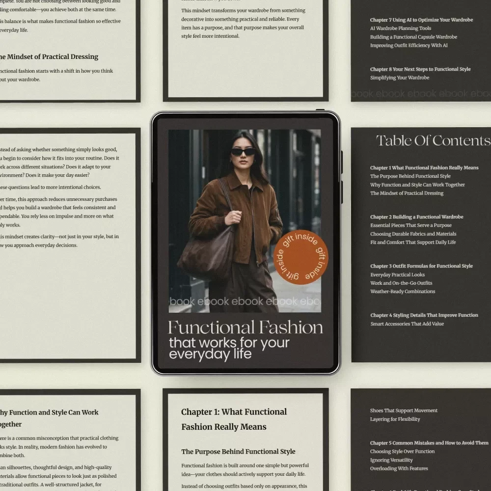 Functional Fashion That Works for Your Everyday Life – Functional Fashion Style eBook Guide for Practical Wardrobes, Everyday Outfit Systems & Smart Style Solutions