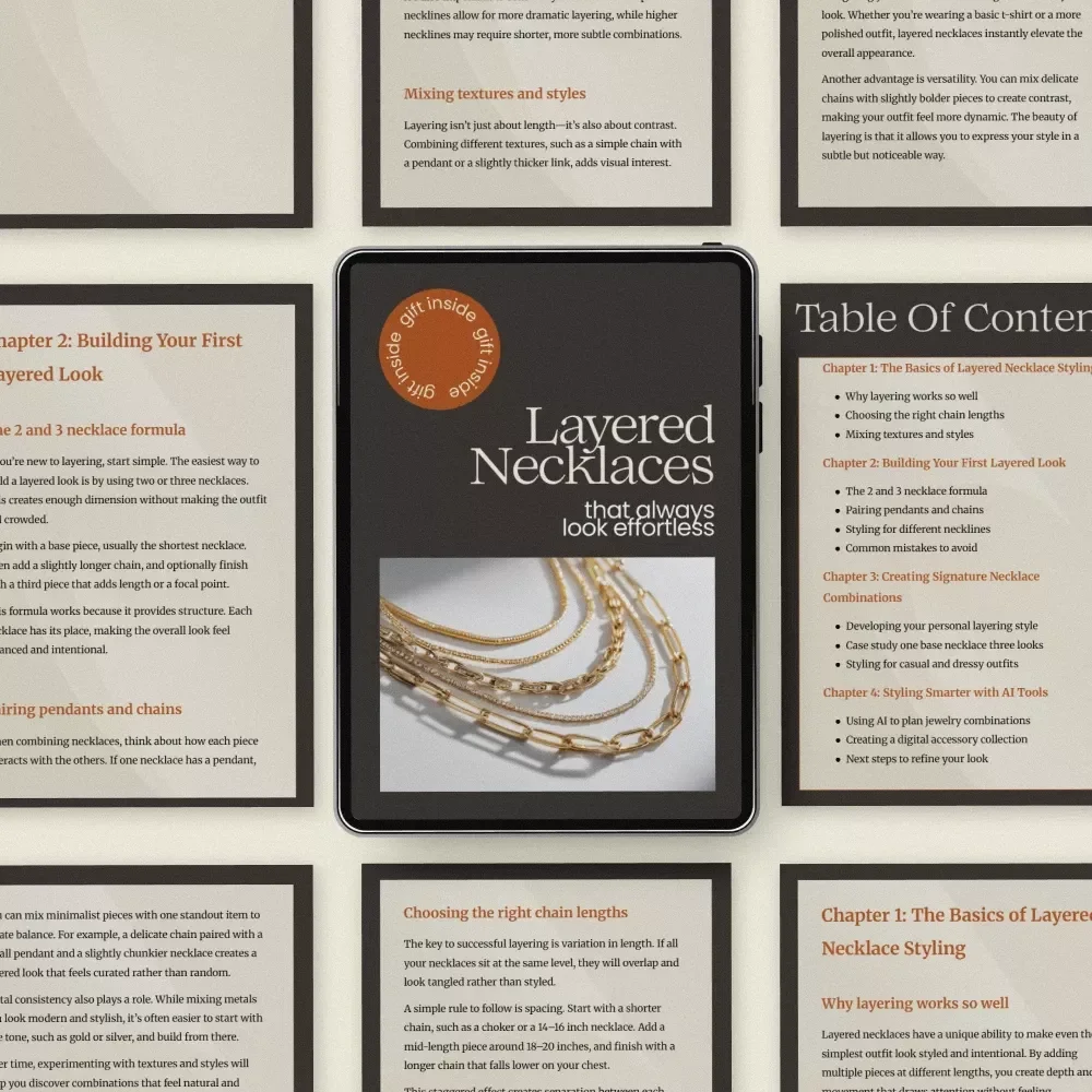 Layered Necklaces That Always Look Effortless – layered necklaces how to Guide for Perfect Jewelry Layering, Beginner-Friendly Styling eBook & Checklist
