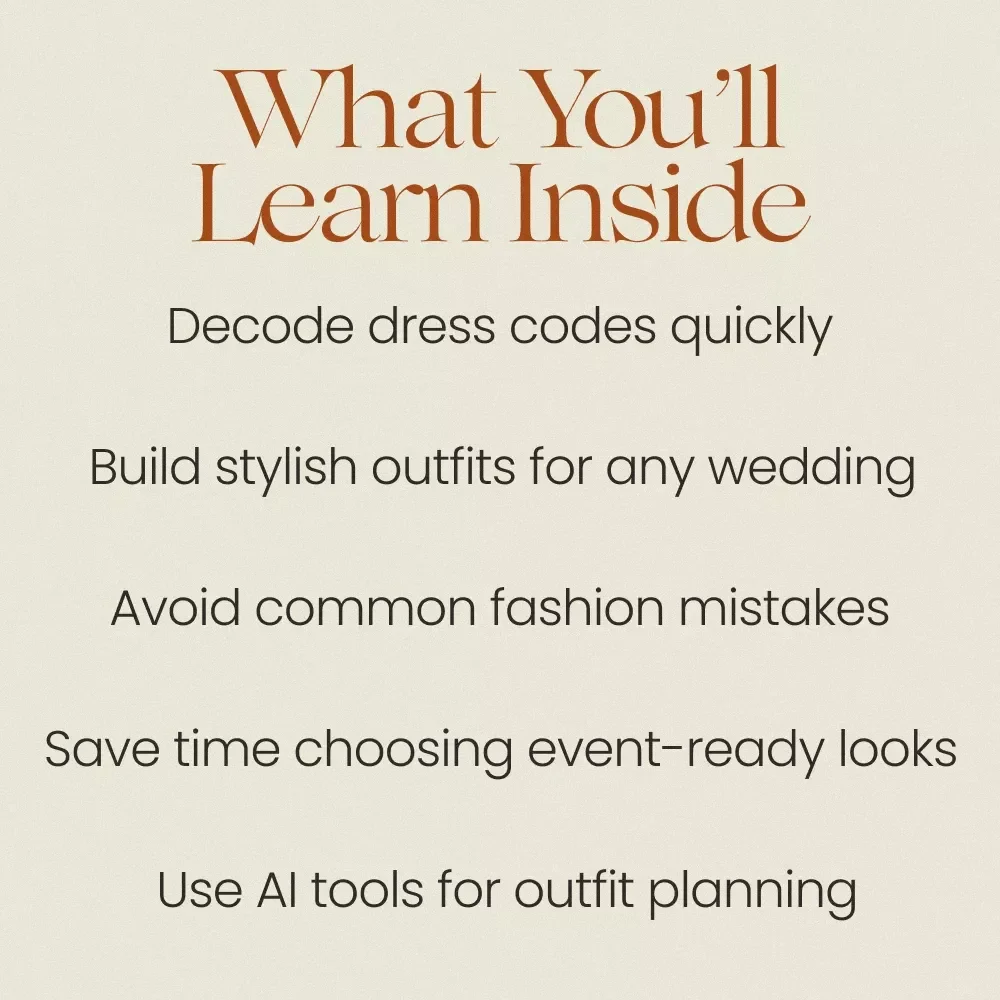 Wedding Guest Style Made Easy eBook | Ultimate Guide to Wedding Guest Outfits, Dress Codes, Outfit Ideas & Event Styling Tips
