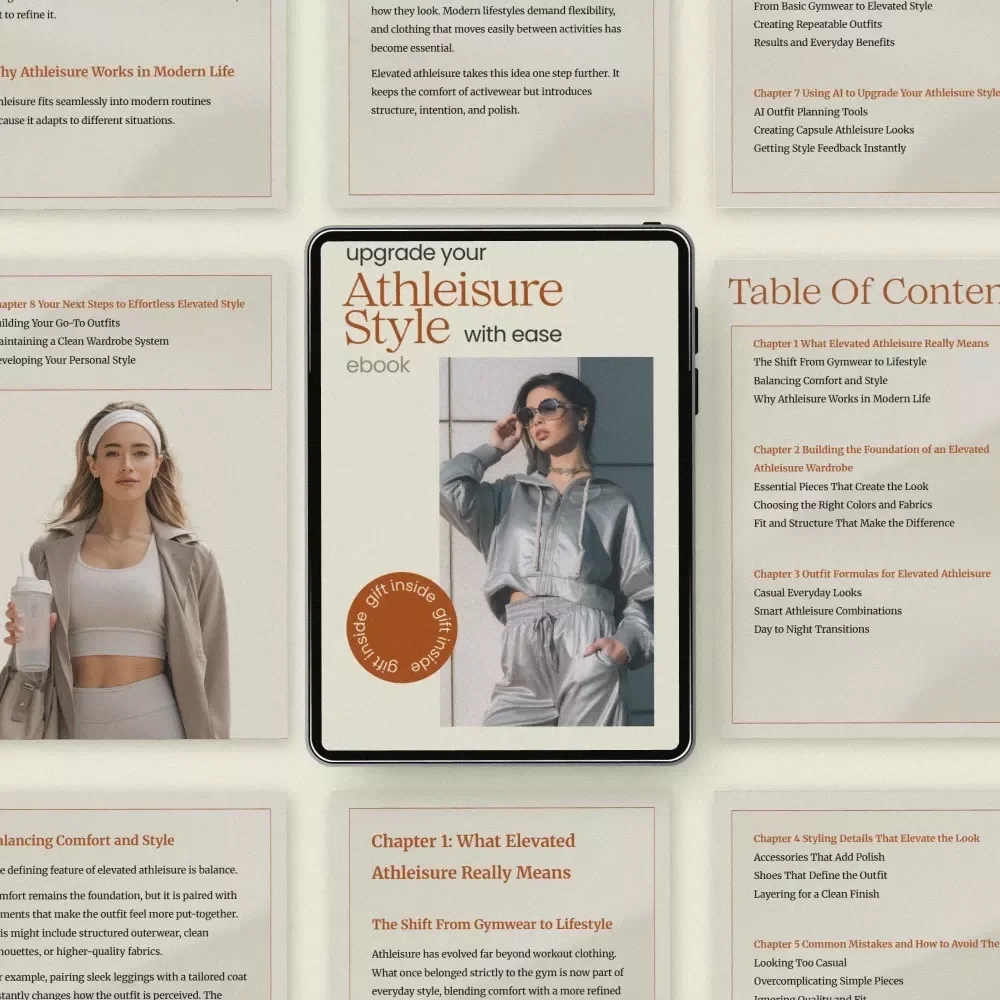 Upgrade Your Athleisure Style With Ease – The Ultimate athleisure elevated style eBook for Effortless Everyday Looks & Modern Wardrobe Transformation