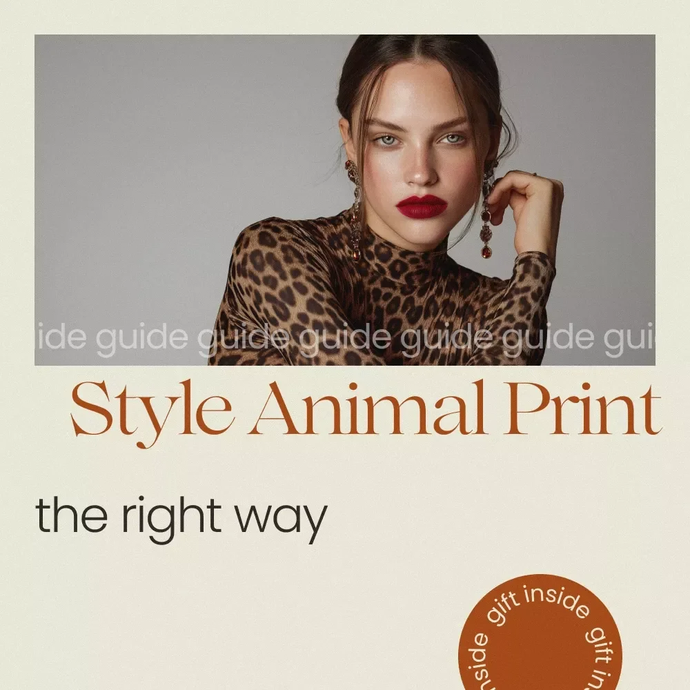 Style Animal Print the Right Way – How to Wear Animal Print Guide | Fashion Styling eBook, Outfit Ideas, Capsule Wardrobe Tips, Digital Download